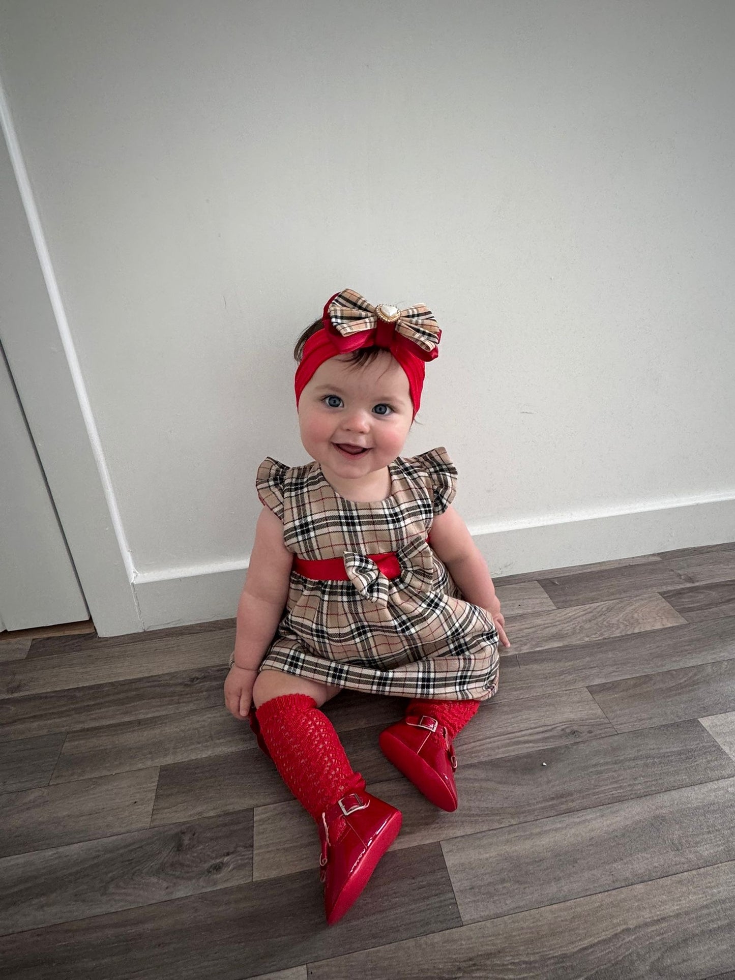 Short Sleeved Tartan Dress