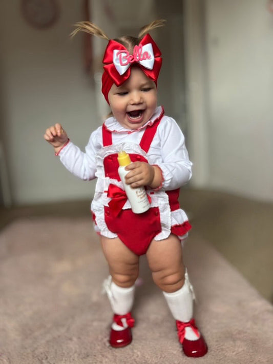 Red Romper & Shirt