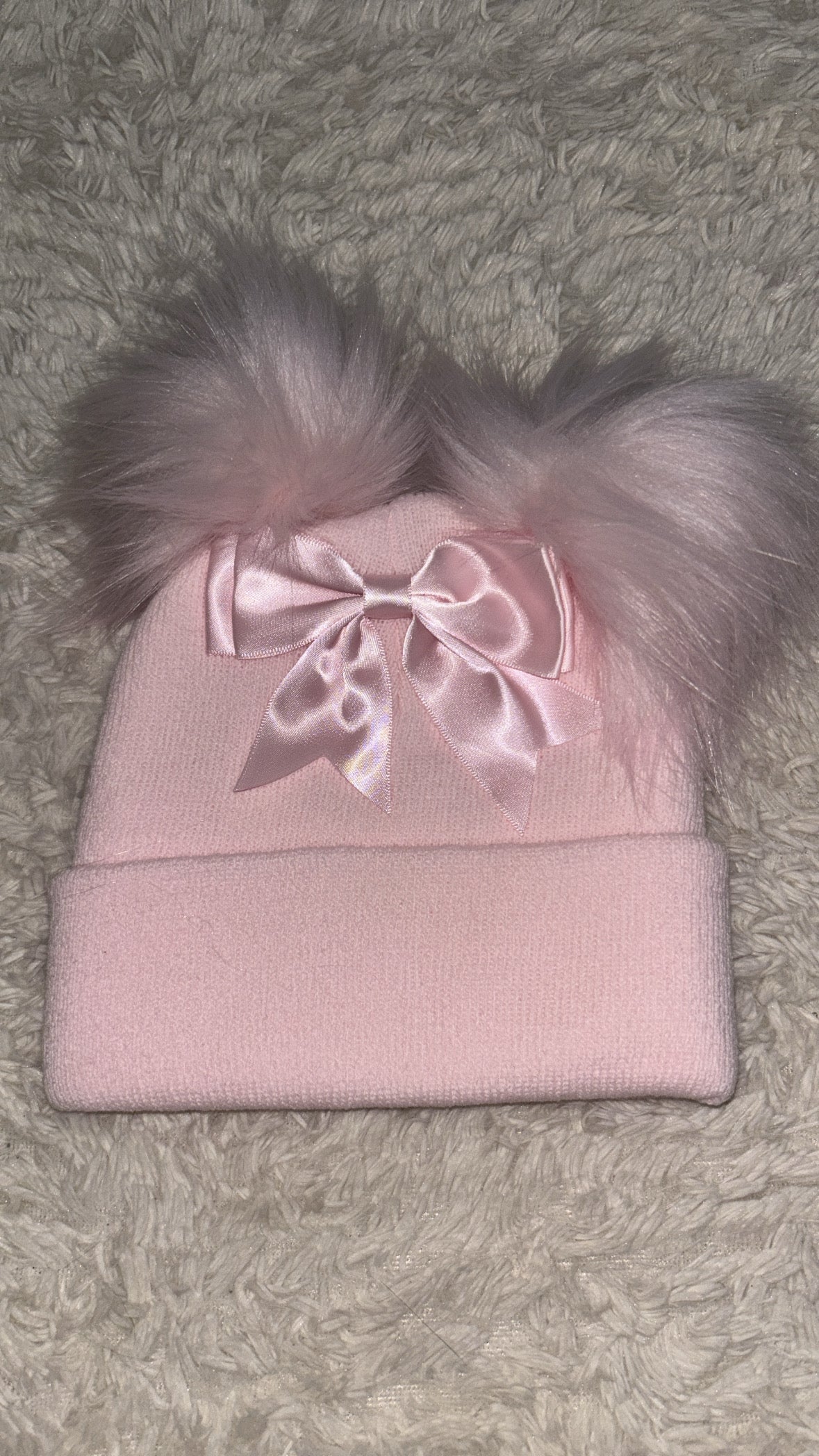 Bow Pom Pom Hats