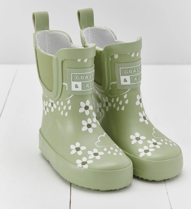 Floral Grass & Air Wellies