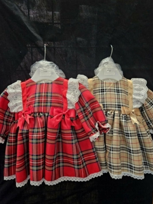 Tartan Long Sleeve Dress