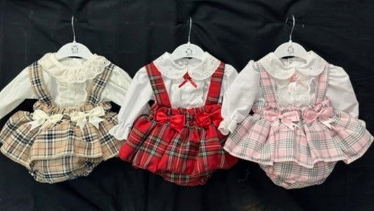 Tartan Peplum Rompers