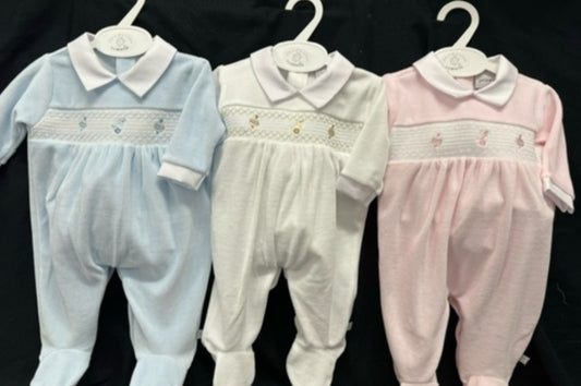 Dandelion Velour Sleepsuit