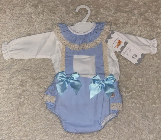 Blue Romper & Shirt