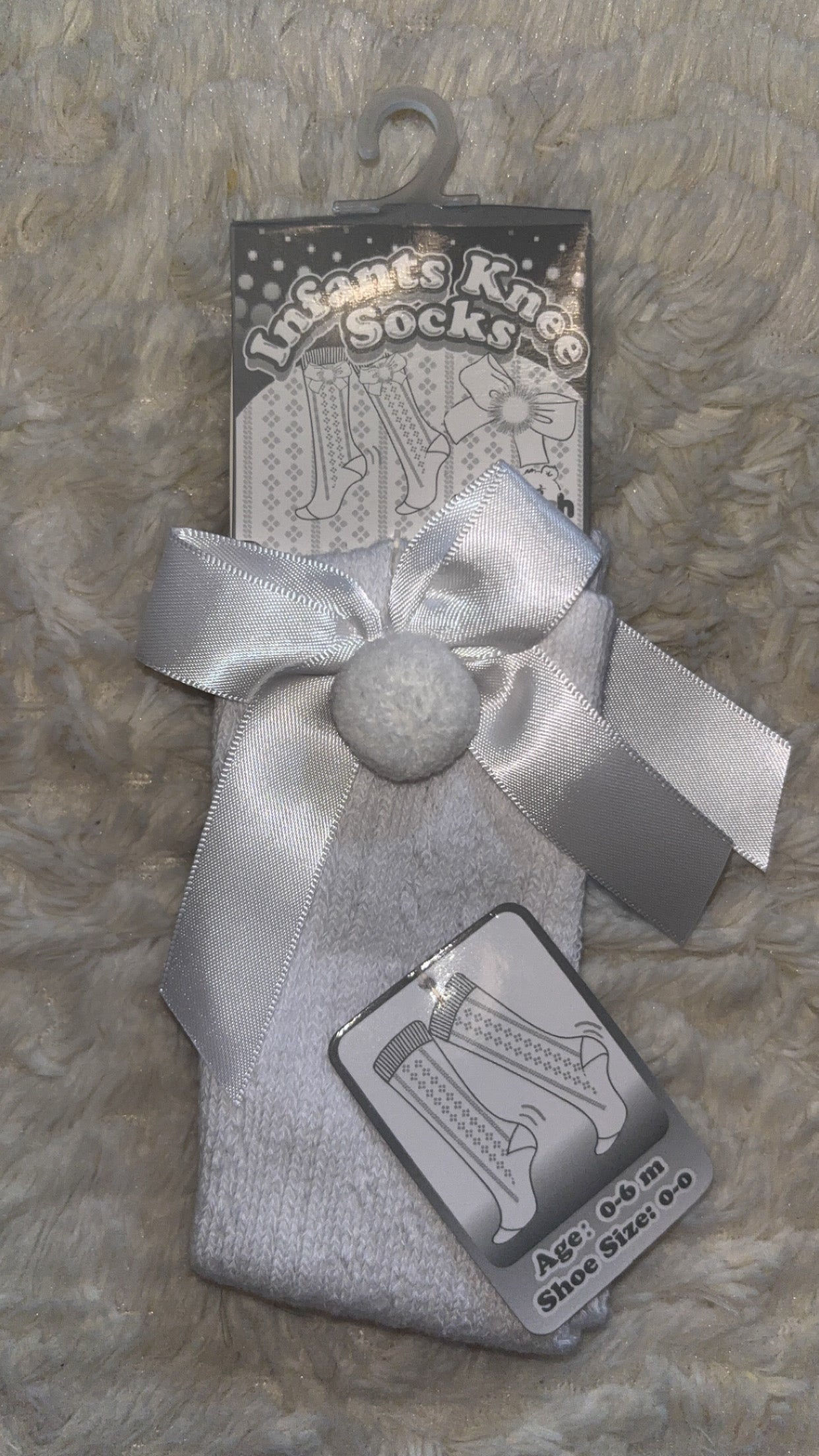 Pompom Bow Socks