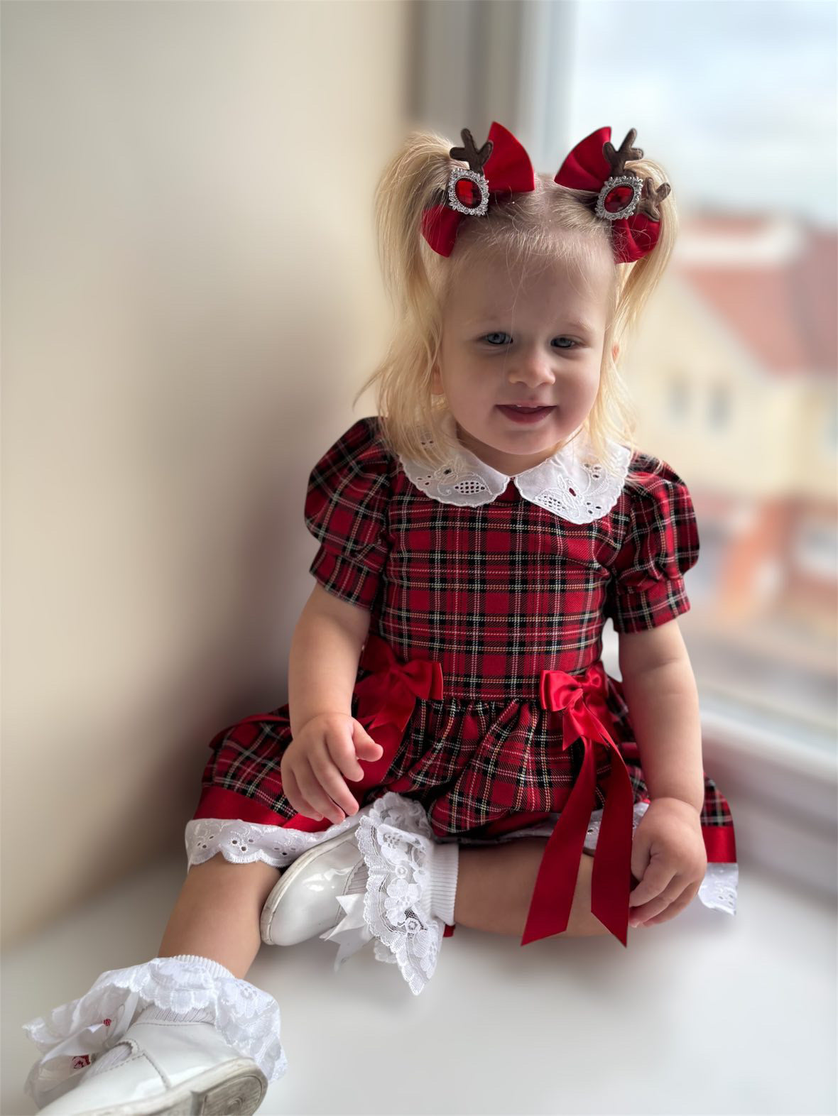 Tartan 2 Bow Dress