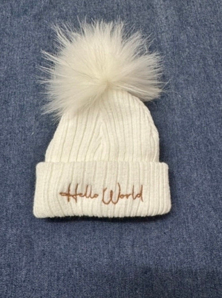 Hello World Knitted Hats