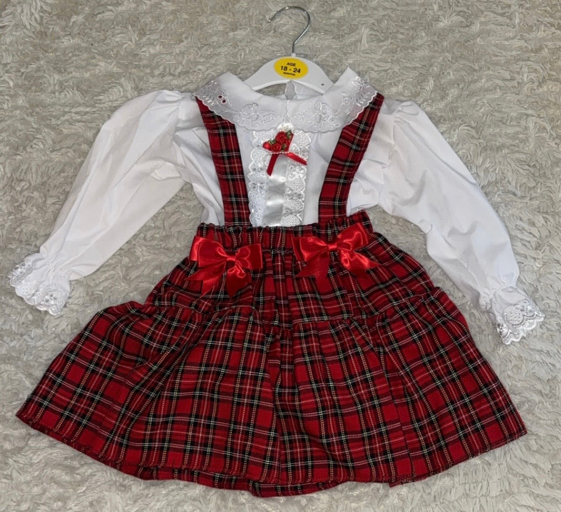 Tartan Peplum Rompers