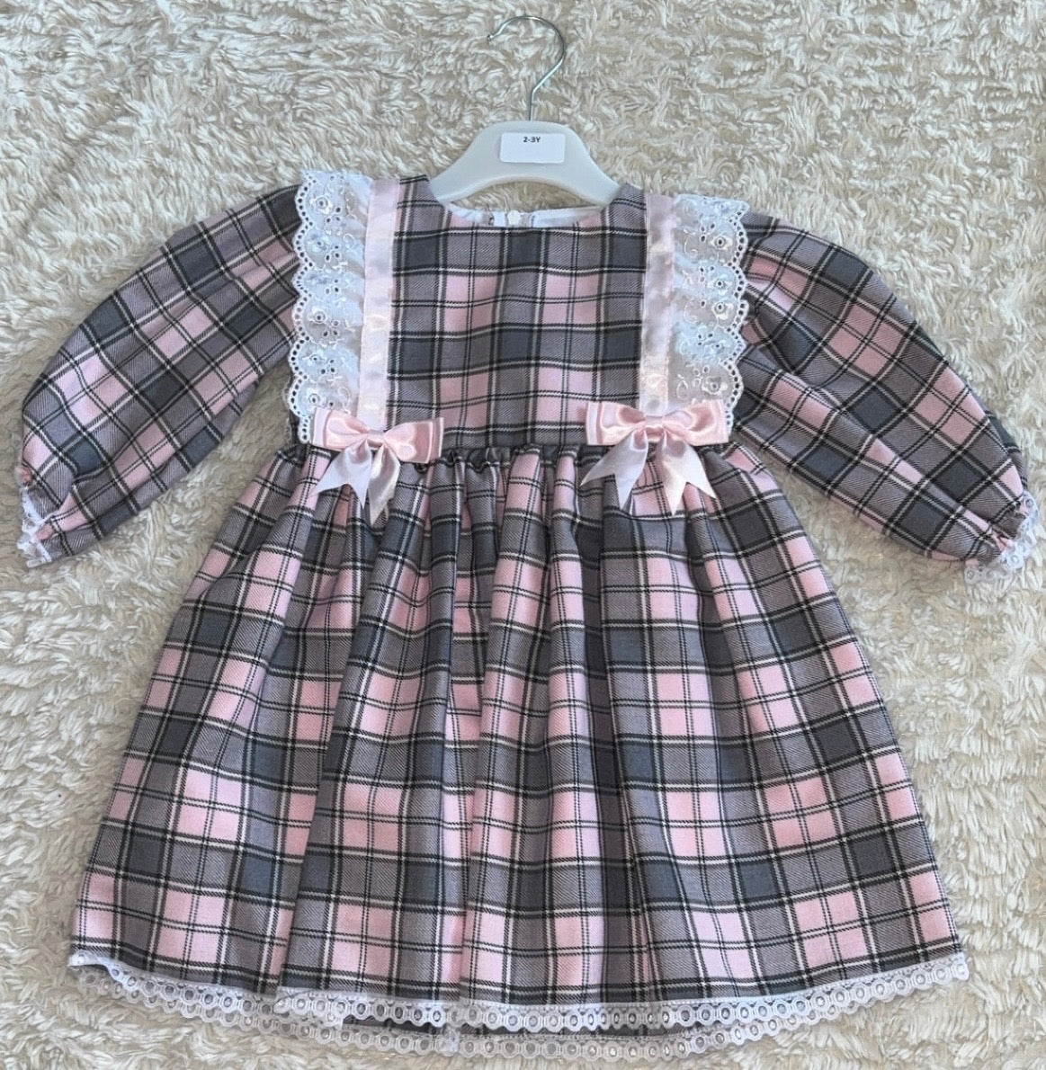 Tartan Long Sleeve Dress