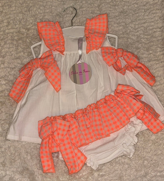 Dulce De Fresa Bow Dress & Pants