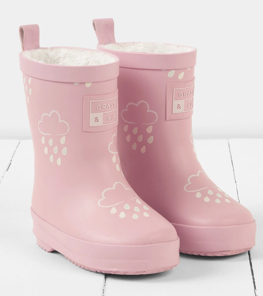 Light Pink Grass & Air Wellies