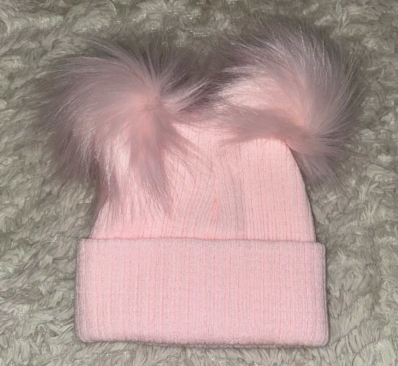 Double PomPom Hats