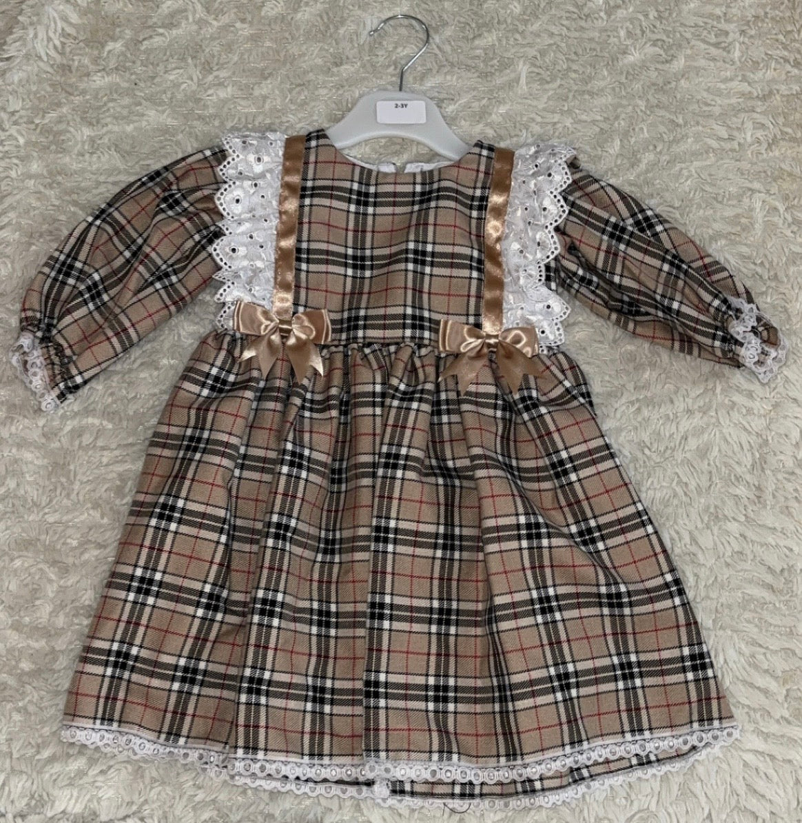 Tartan Long Sleeve Dress