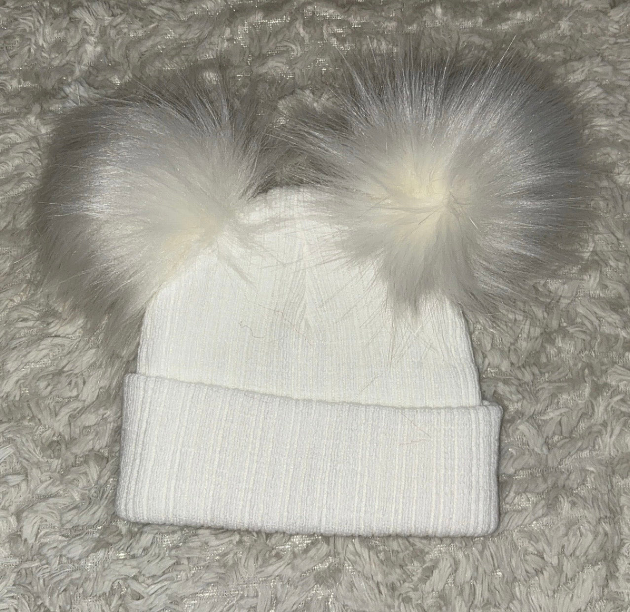 Double PomPom Hats
