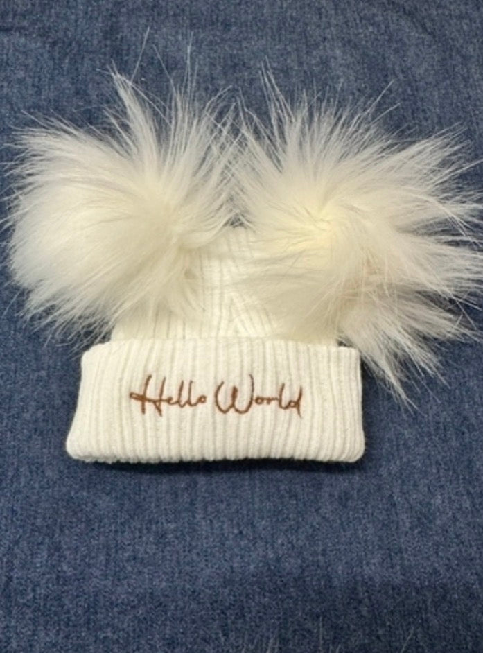 Hello World Knitted Hats