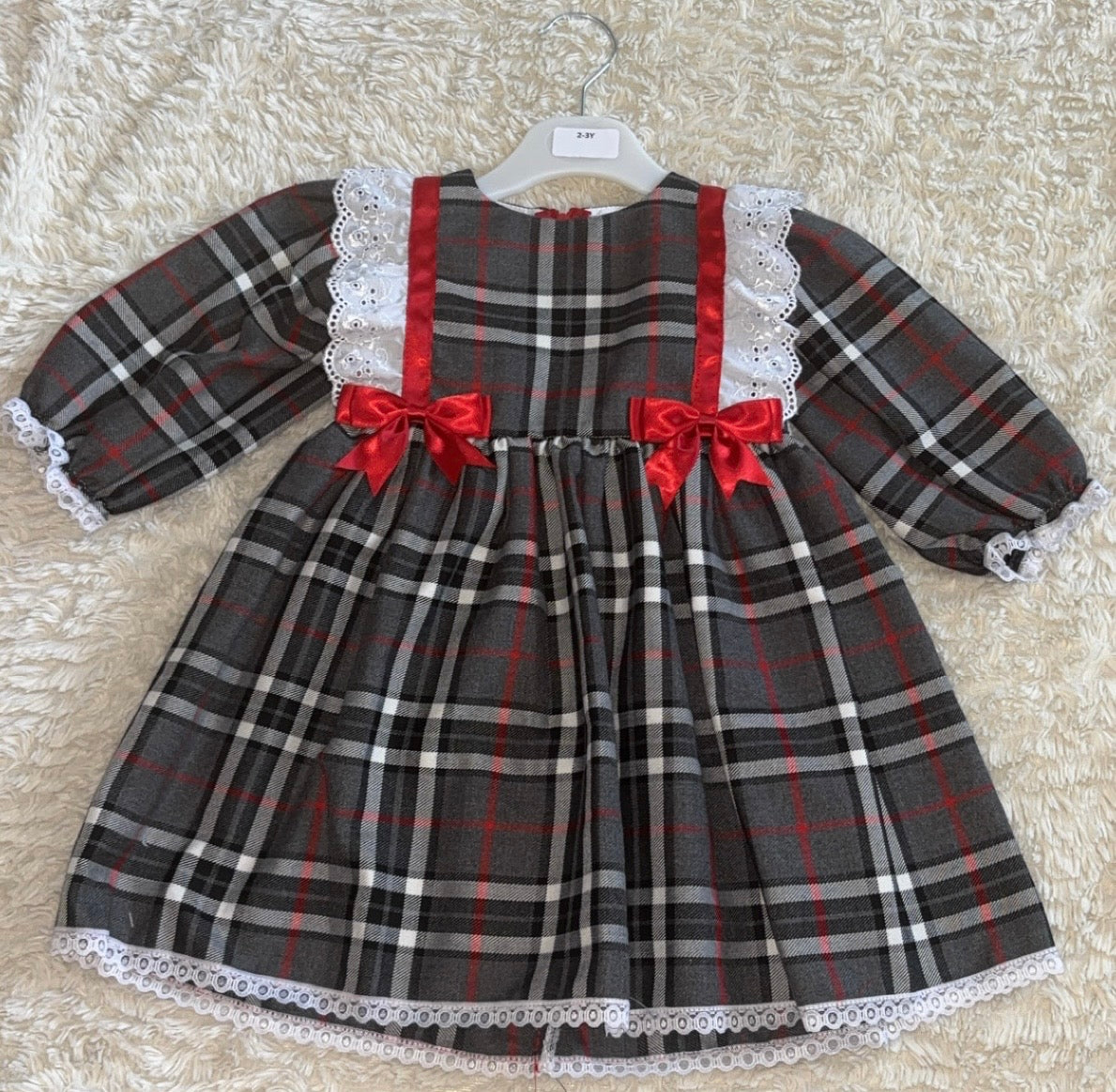 Tartan Long Sleeve Dress