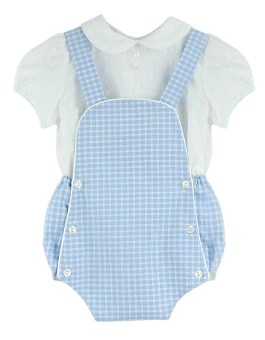 Baby Ferr Ajedrez Romper & Blouse