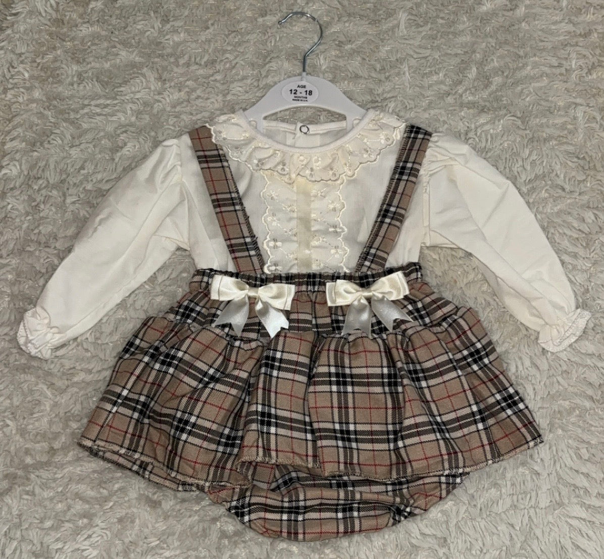 Tartan Peplum Rompers