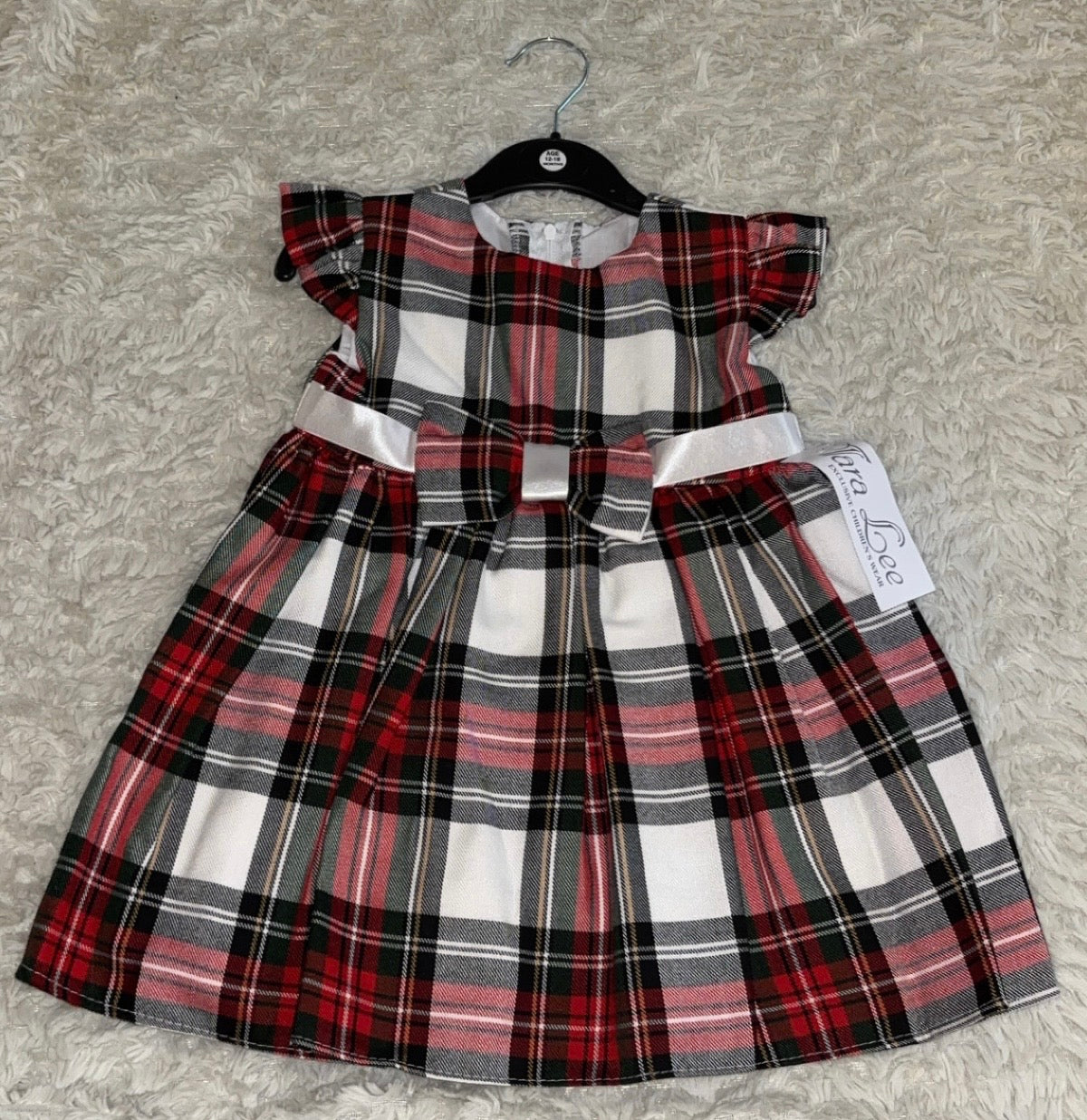 Short Sleeved Tartan Dress
