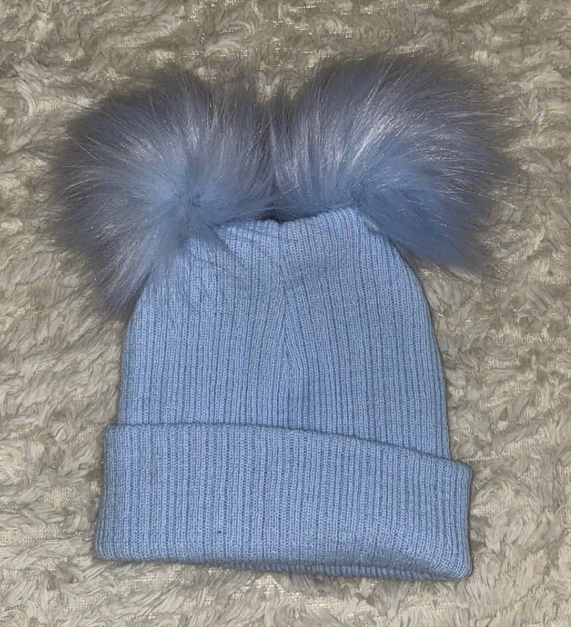 Double PomPom Hats
