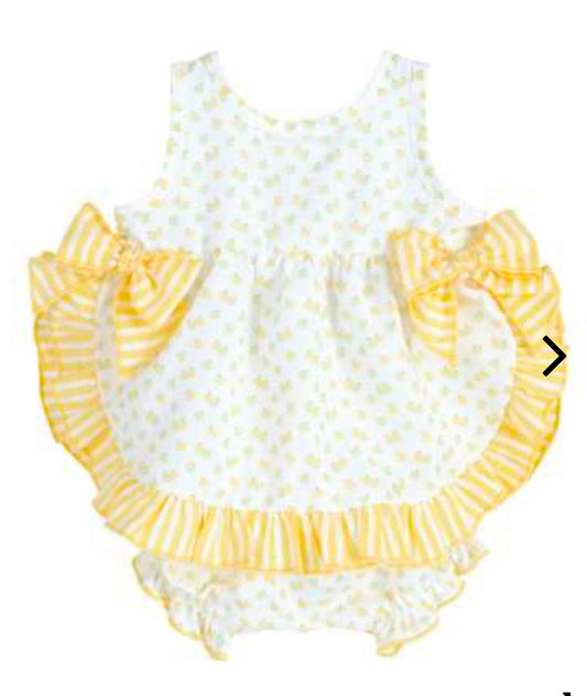 Calamaro Yellow Romper