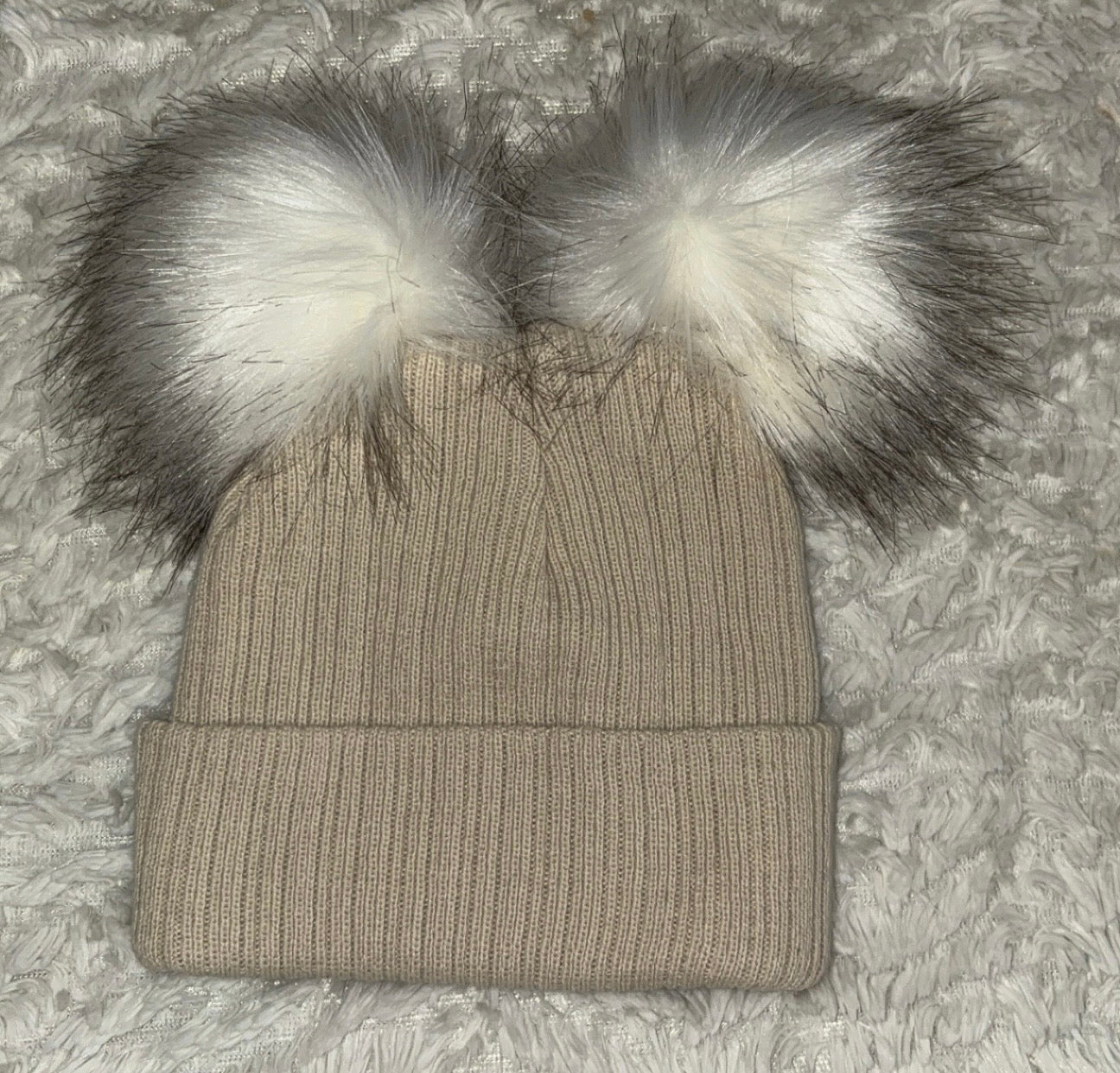 Double PomPom Hats