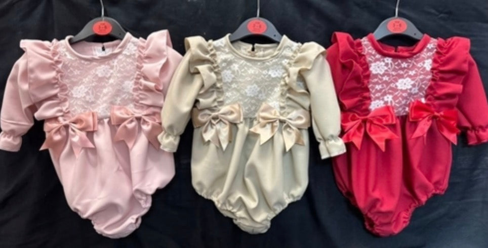 Long Sleeve Lace Romper