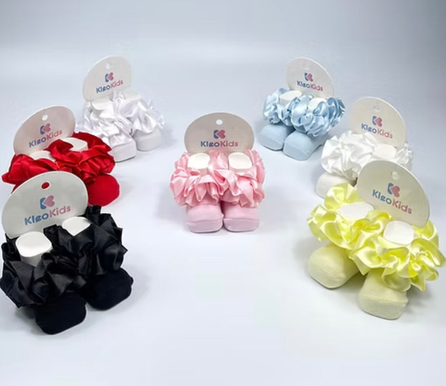 Satin Frill Socks