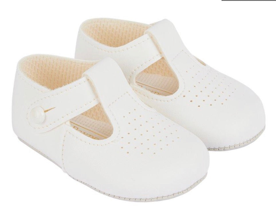 Boys Breathable T-Bar Baypods - Soft Sole