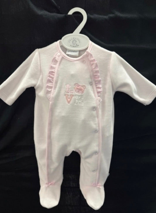 Dandelion Velour Sleepsuit