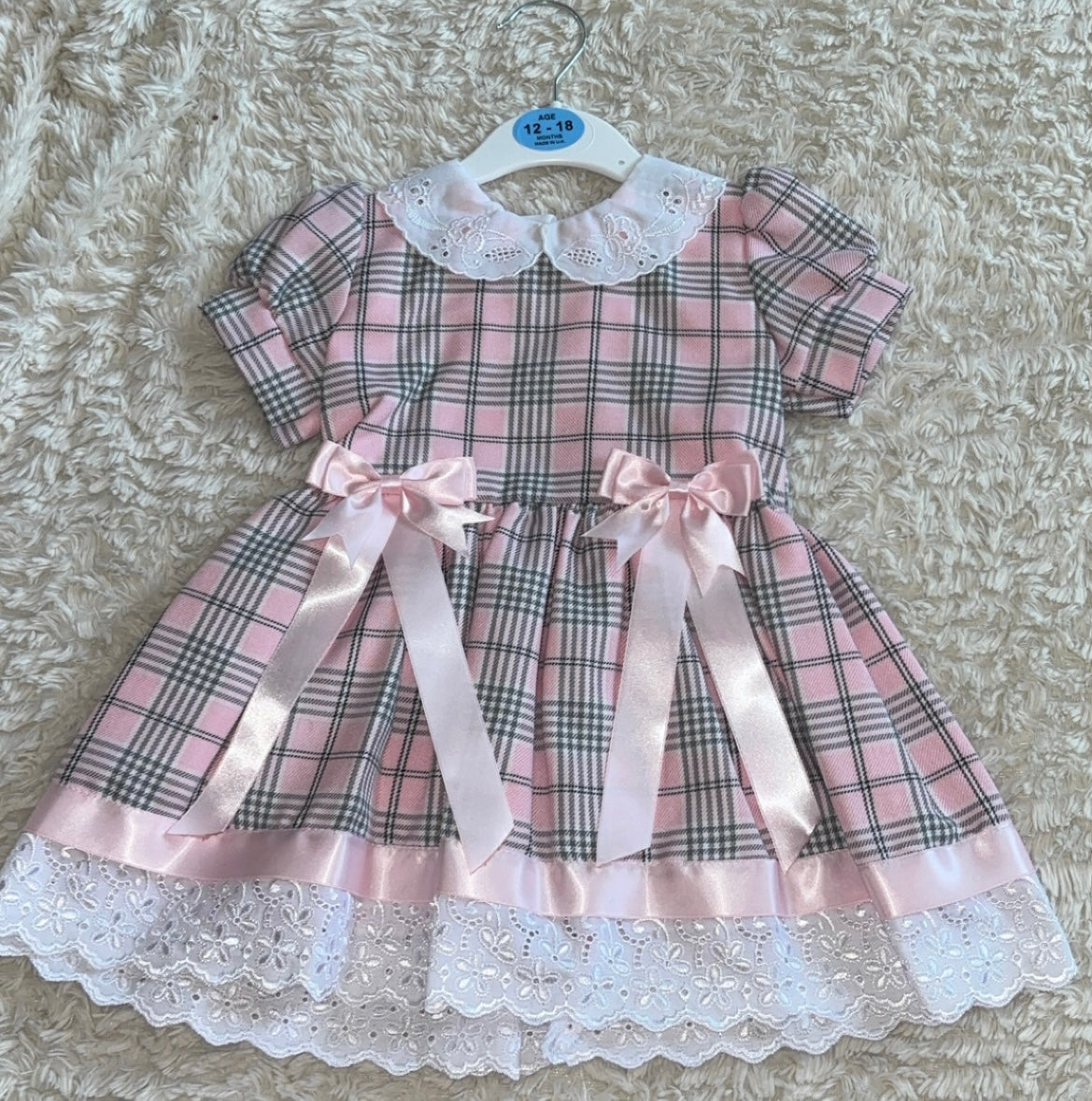 Tartan 2 Bow Dress