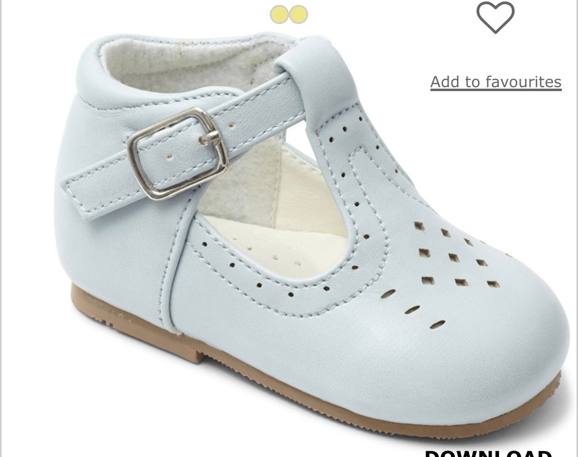Boys Sevva T-Bar Shoes - Hard Sole