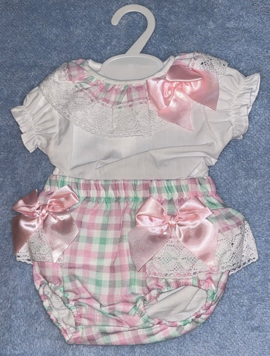 Pastel Checked 2 Piece