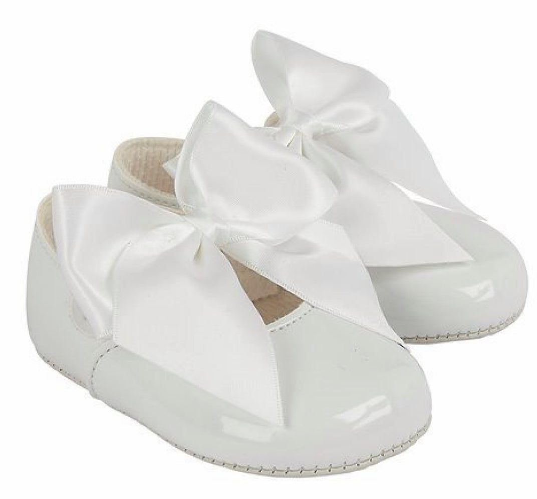 Girls Large Bow Baypods - Soft Sole