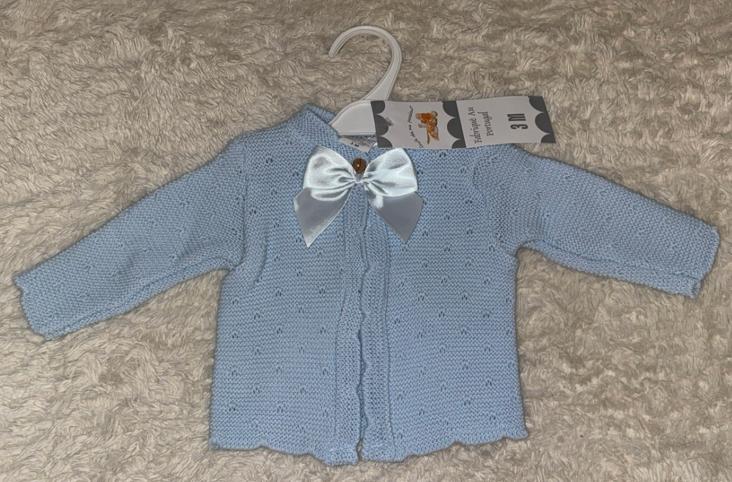 Blue Bow Cardigan