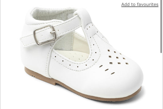 Boys Sevva T-Bar Shoes - Hard Sole