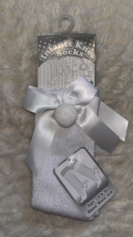 Pompom Bow Socks