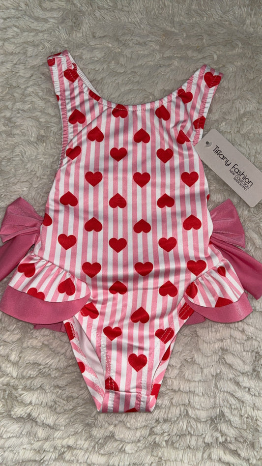 Love Heart Swimming Costume