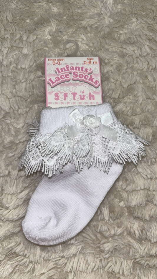 Rose Frill Socks